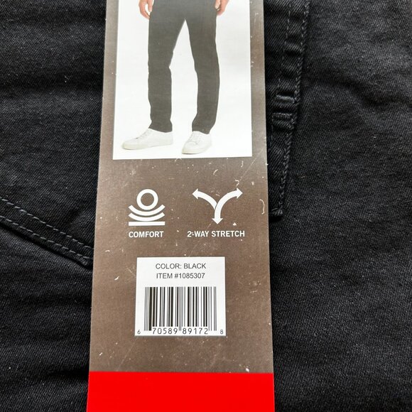 Kenneth Cole Men's Straight Leg Jeans Stretch Denim Black Size 34x32 - Picture 8 of 13